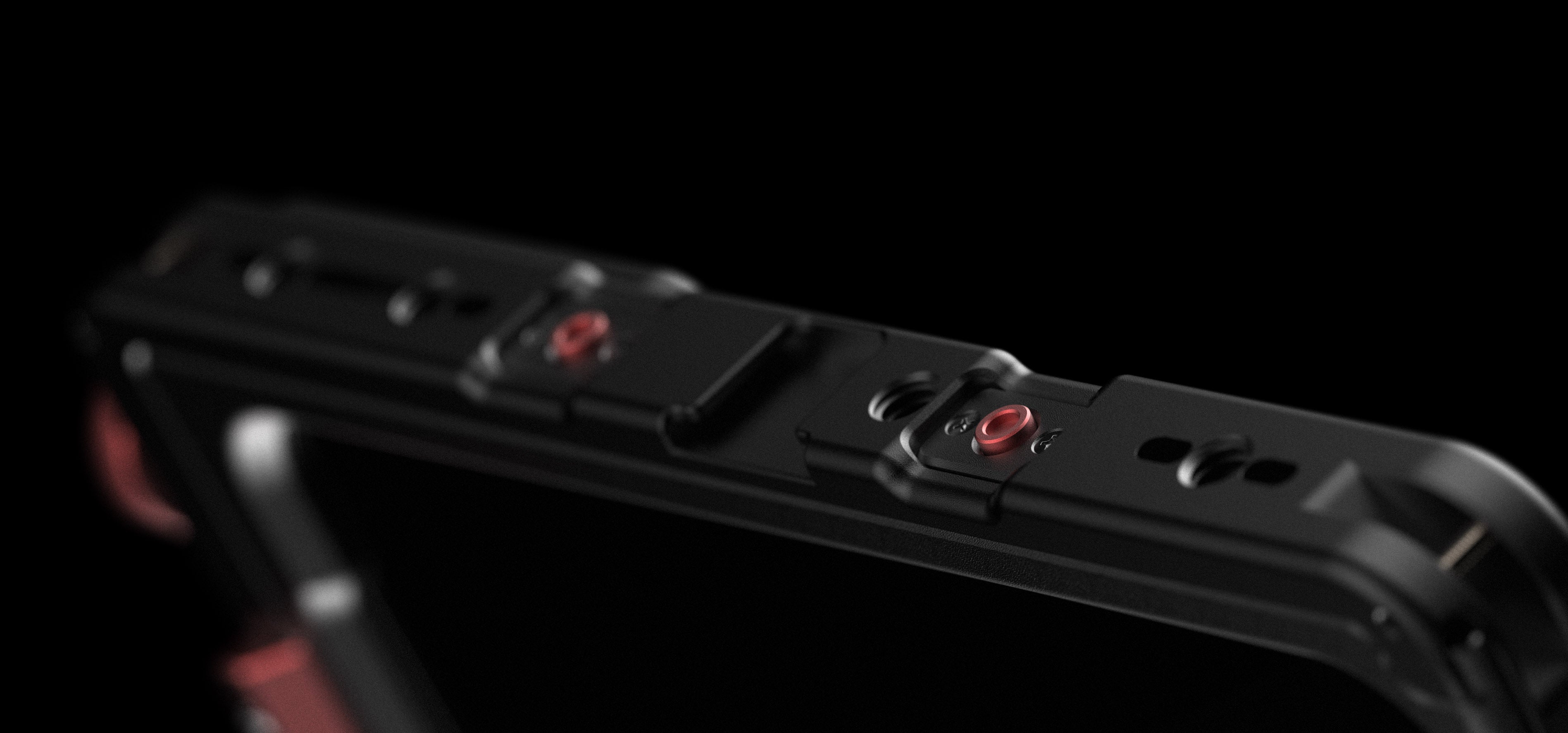 Close-up of Beastcage 17 Series for iPhone 17 Pro and iPhone 17 Pro Max showcasing mechanical buttons for power and shutter control