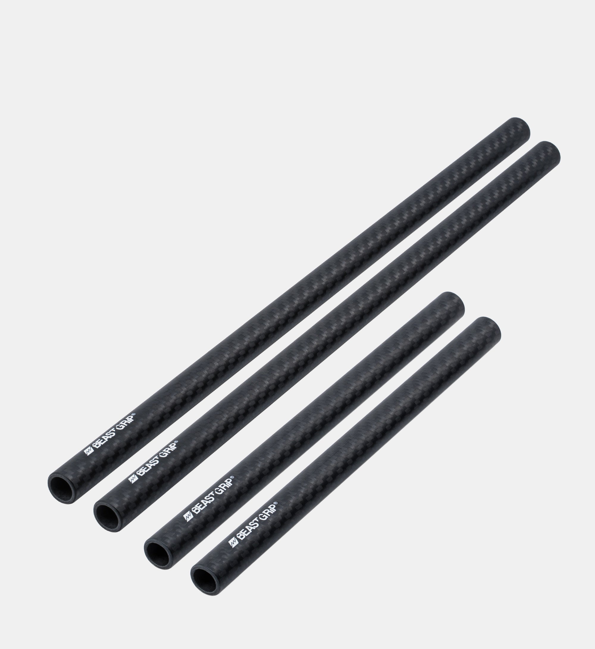 15mm Carbon Fiber Rod Kit - 9” & 15” (Complete Set, 4 Rods)