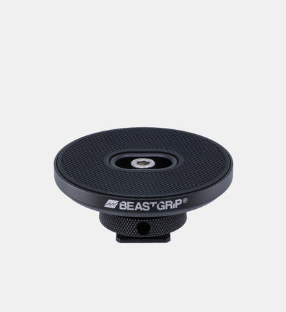 Beastgrip Magnetic Accessory Mount shown from the front, designed for MagSafe-compatible gear.