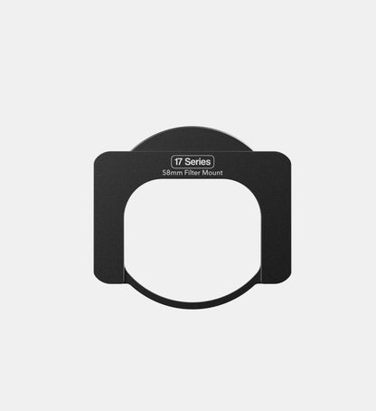 Rear view of the Beastgrip filter mount designed for the Beastcage, compatible with iPhone 17 Pro and Pro Max, front view studio shot for iPhone filmmaking accessories